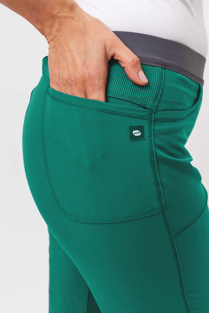 Dámské lékařské kalhoty Cherokee Infinity Slim Pull-on zelené-2