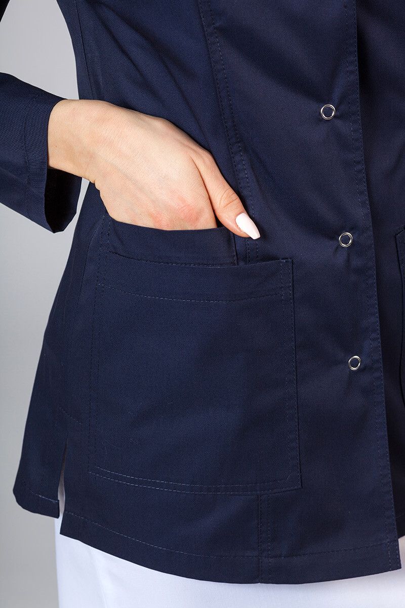 Krátký plášť s dlouhým rukávem (odkryté cvoky) námořnická modř-4
