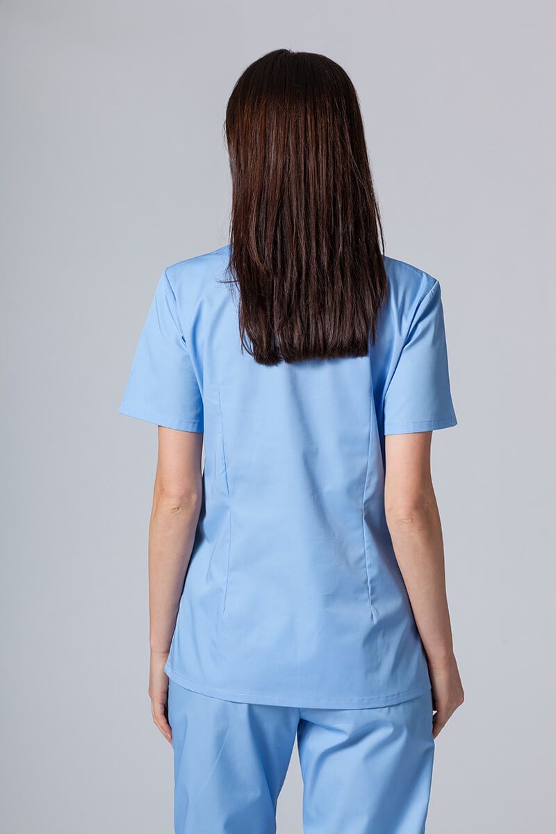 Lékařská dámská halena Sunrise Uniforms Basic Light modrá-1