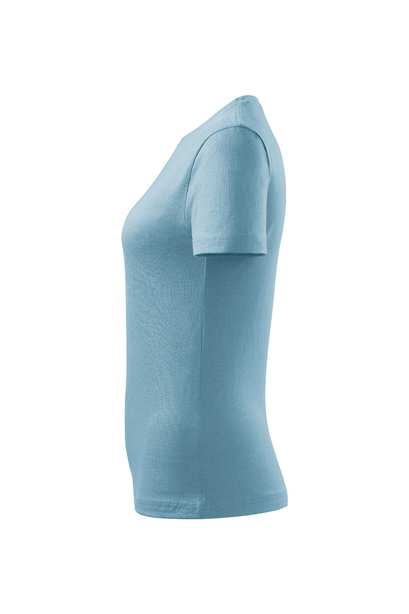 Dámské tričko s krátkým rukávem Malfini Basic modré-3