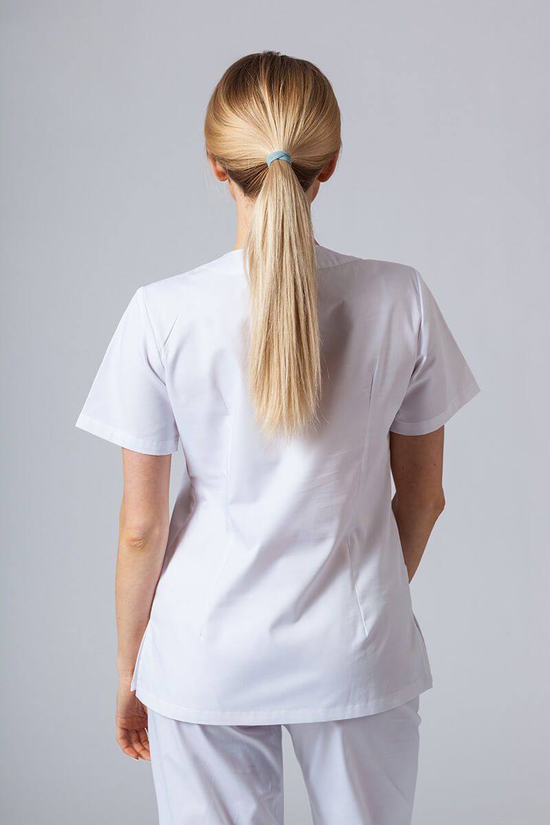 Lékařská dámská halena Sunrise Uniforms Basic Light bílá-1