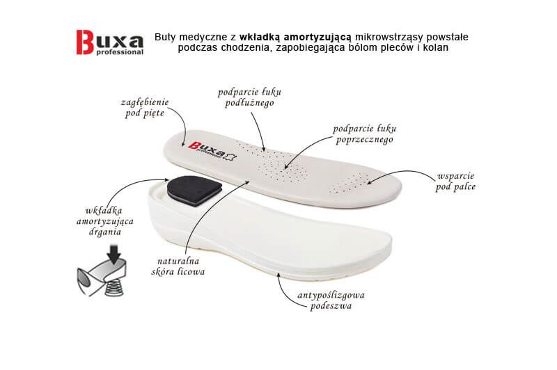 Zdravotnická obuv Buxa model Professional Med30 bílá-5