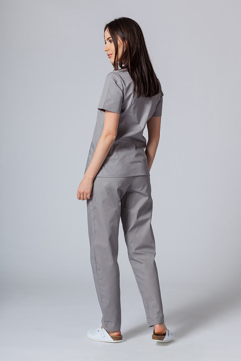 Lékařská dámská halena Sunrise Uniforms Basic Light šedá-3