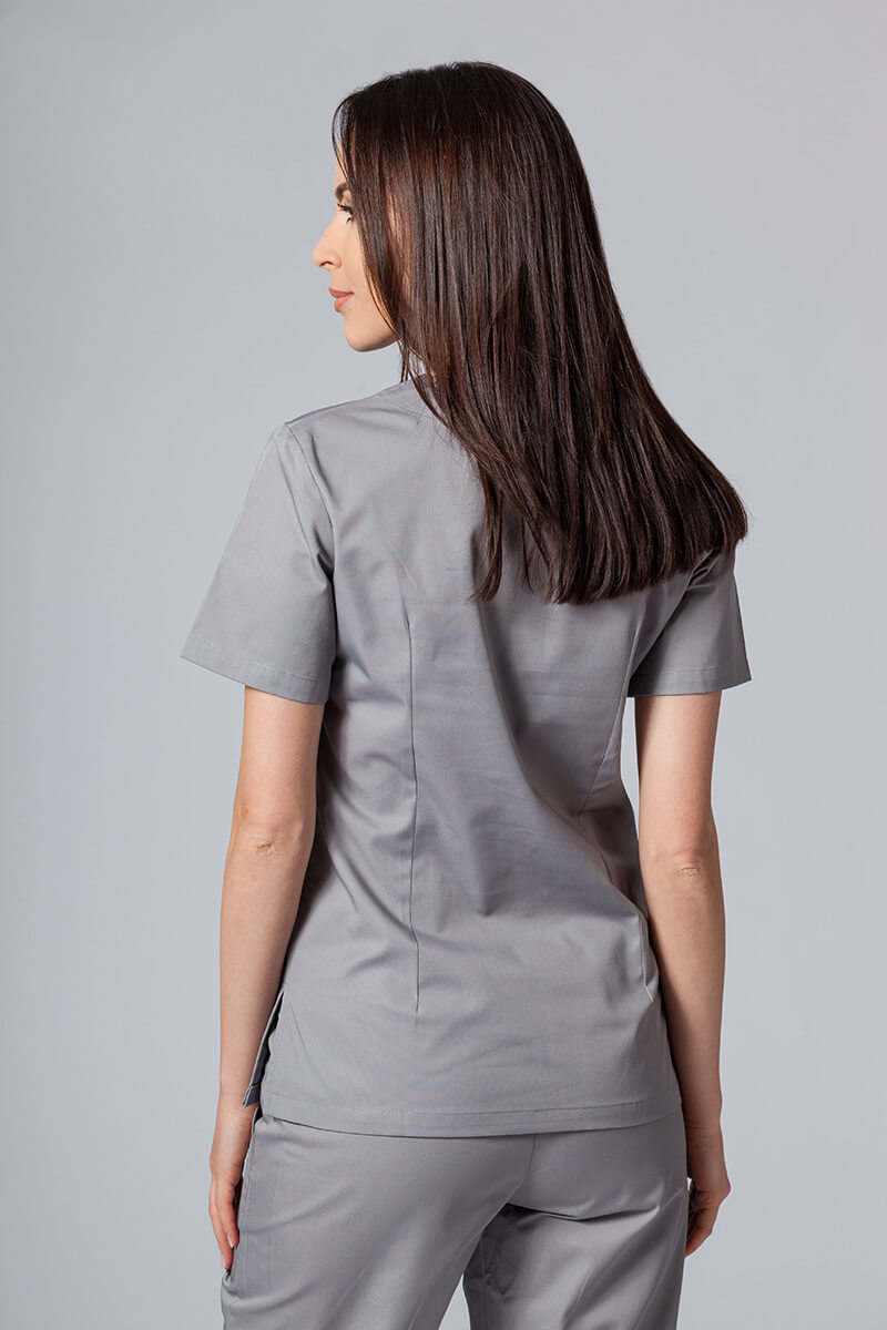 Lékařská dámská halena Sunrise Uniforms Basic Light šedá-2