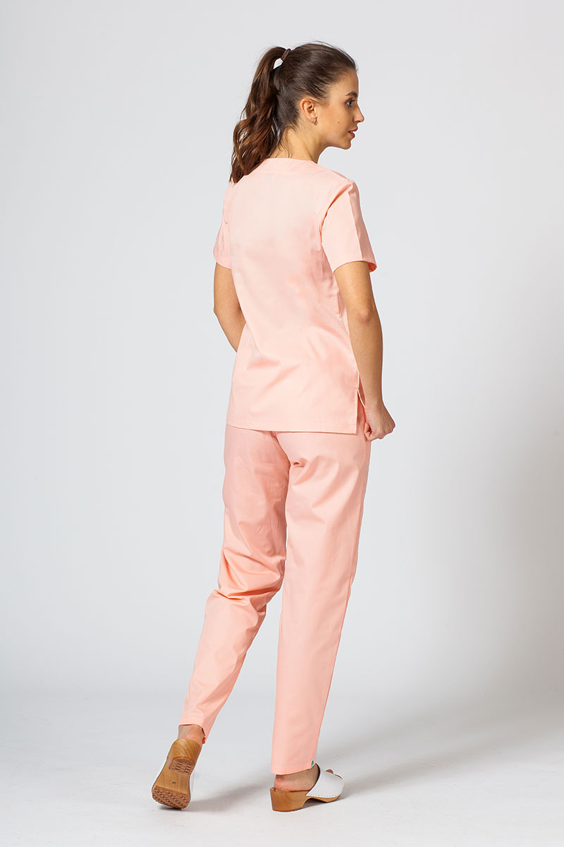 Lékařská dámská halena Sunrise Uniforms Basic Light lososová-2