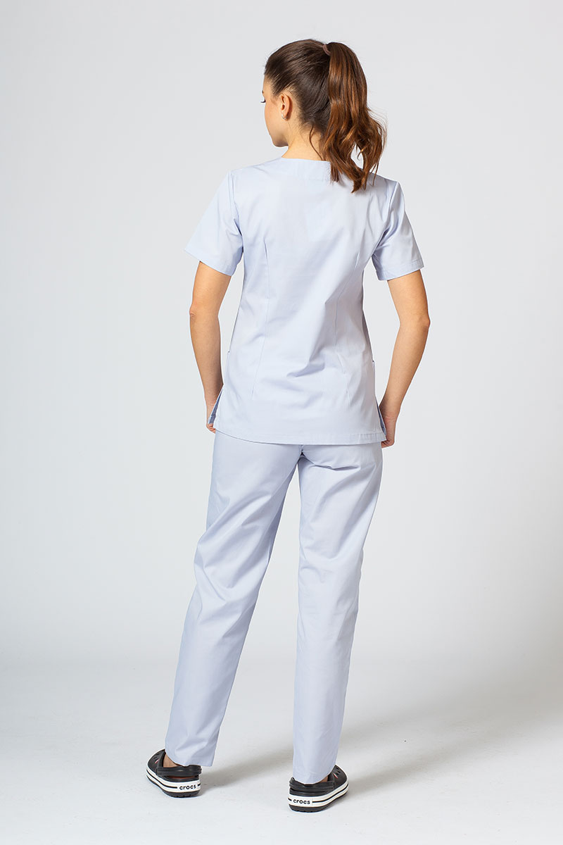 Lékařská dámská halena Sunrise Uniforms Basic Light světle šedá-5