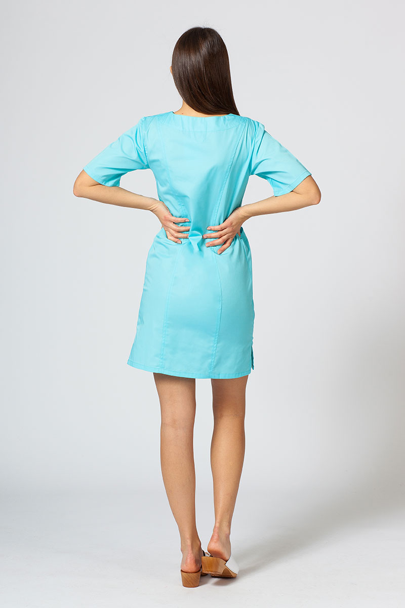 Lékařské klasické šaty Sunrise Uniforms aqua-1