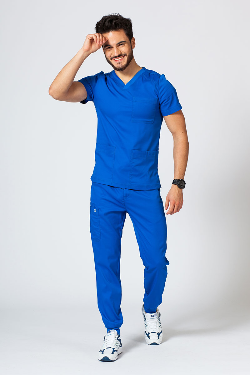Lékařské kalhoty Maevn Matrix Men jogger královsky modré-6