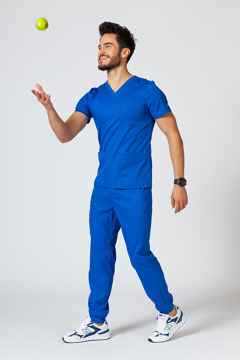 Lékařské kalhoty Maevn Matrix Men jogger královsky modré-7