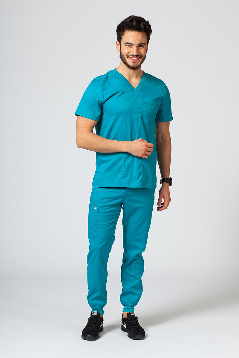 Lékařské kalhoty Maevn Matrix Men mořsky modré-6