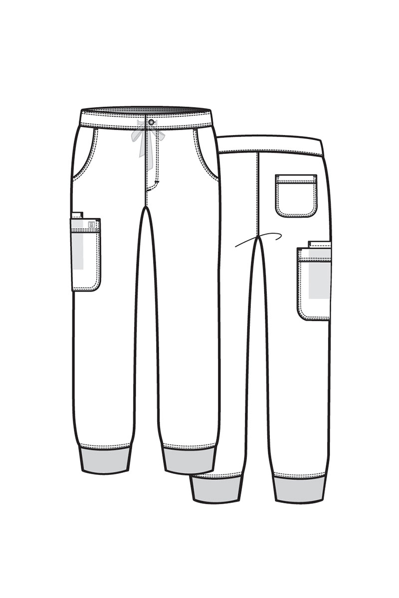 Lékařské kalhoty Maevn Matrix Men jogger šedé-10
