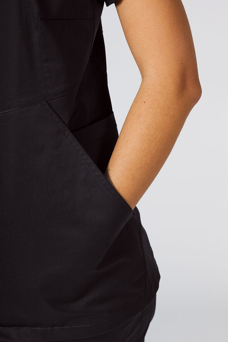 Dámská zdravotní halena Sunrise Uniforms Kangaroo (elastická), černá-1