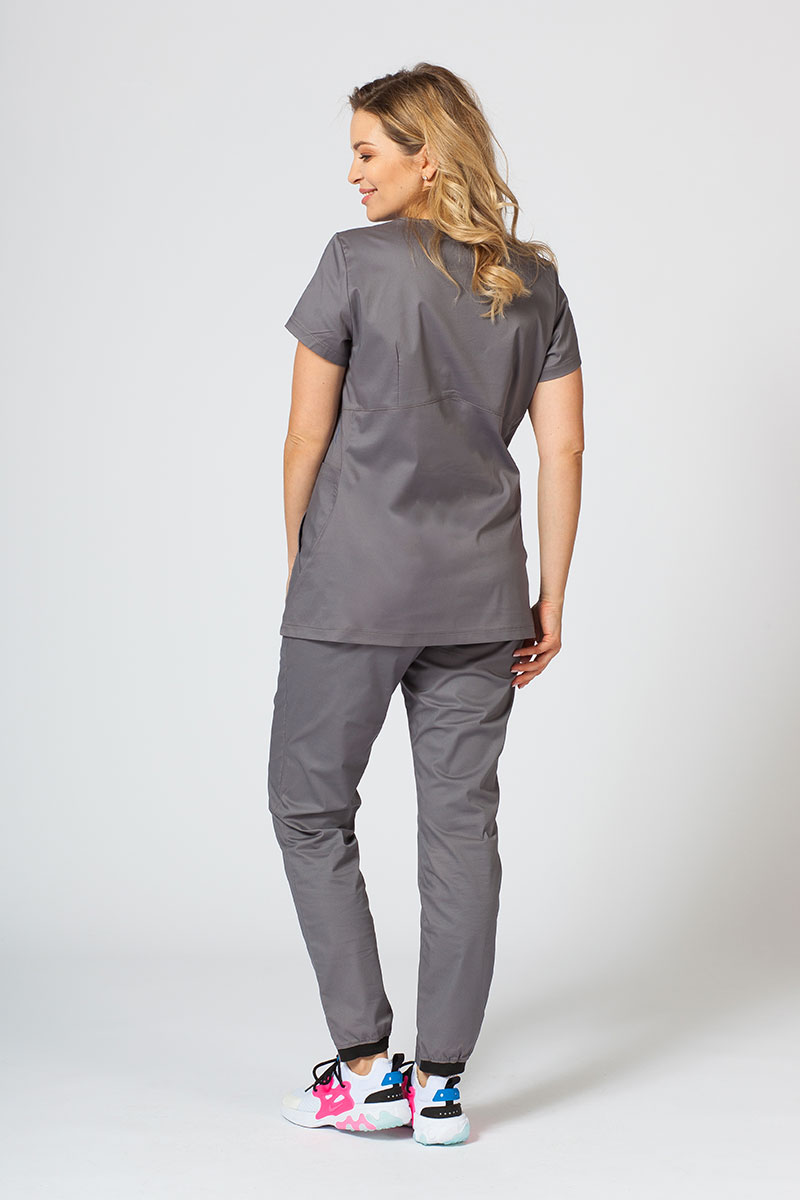 Dámská lékařská souprava Sunrise Uniforms Active (halena Kangaroo, kalhoty Loose) šedá-1
