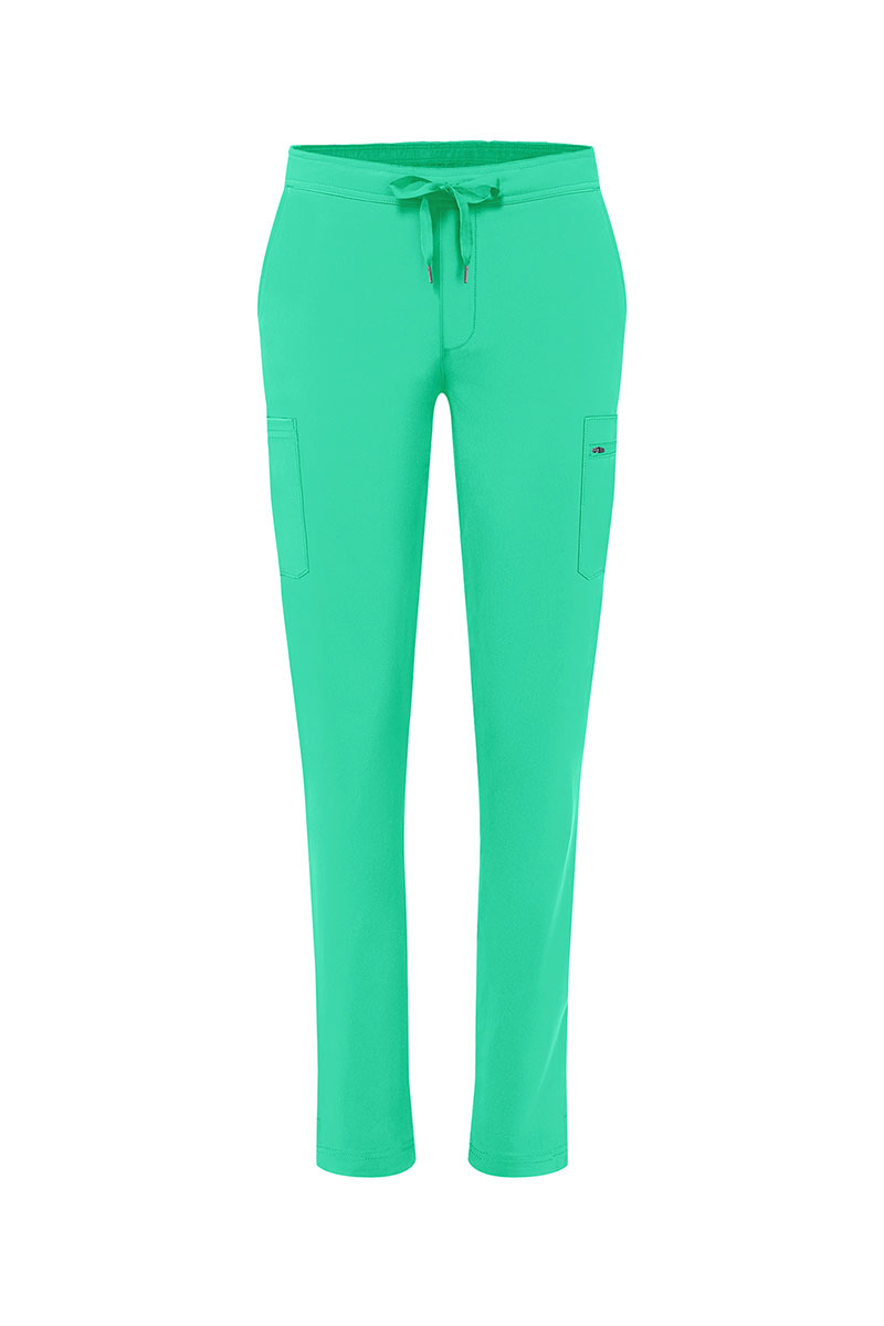 Dámské kalhoty Adar Uniforms Skinny Leg Cargo světle zelené-9