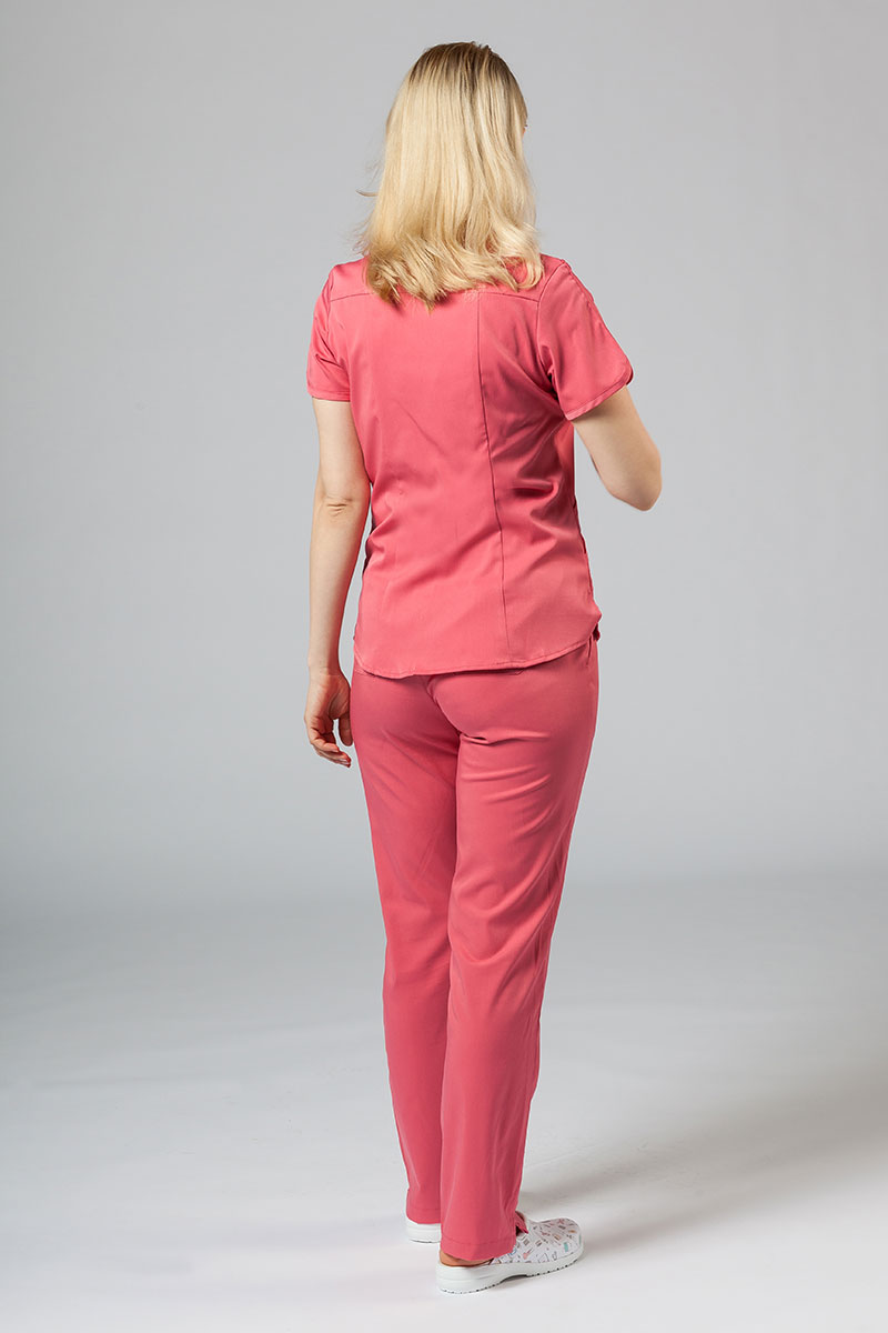 Lékařská souprava Adar Uniforms Yoga růžová (s halenou Modern - elastic)-1