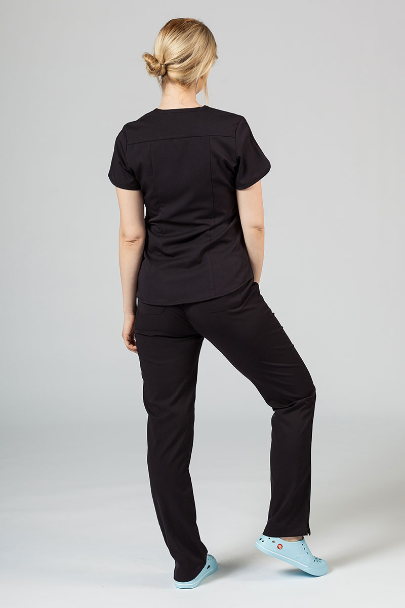 Lékařská souprava Adar Uniforms Yoga černá (s halenou Modern - elastic)-1