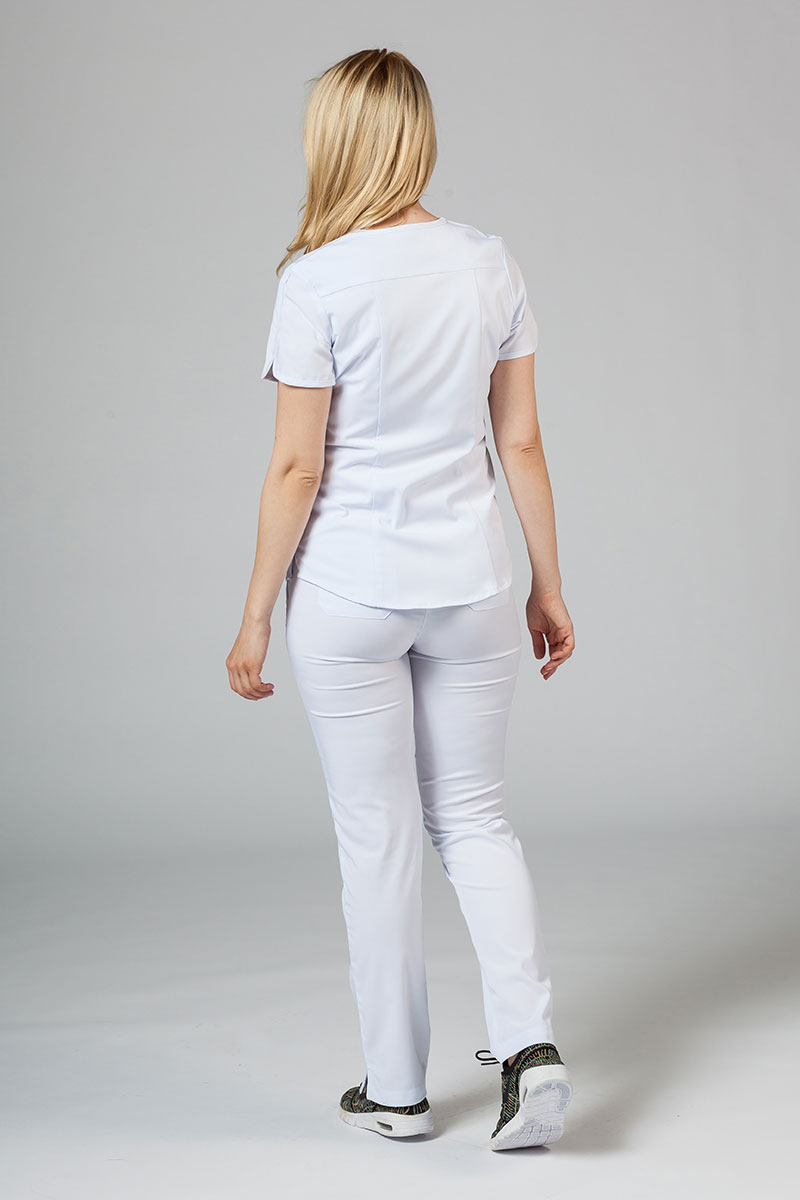Lékařská souprava Adar Uniforms Yoga bílá (s halenou Modern - elastic)-1