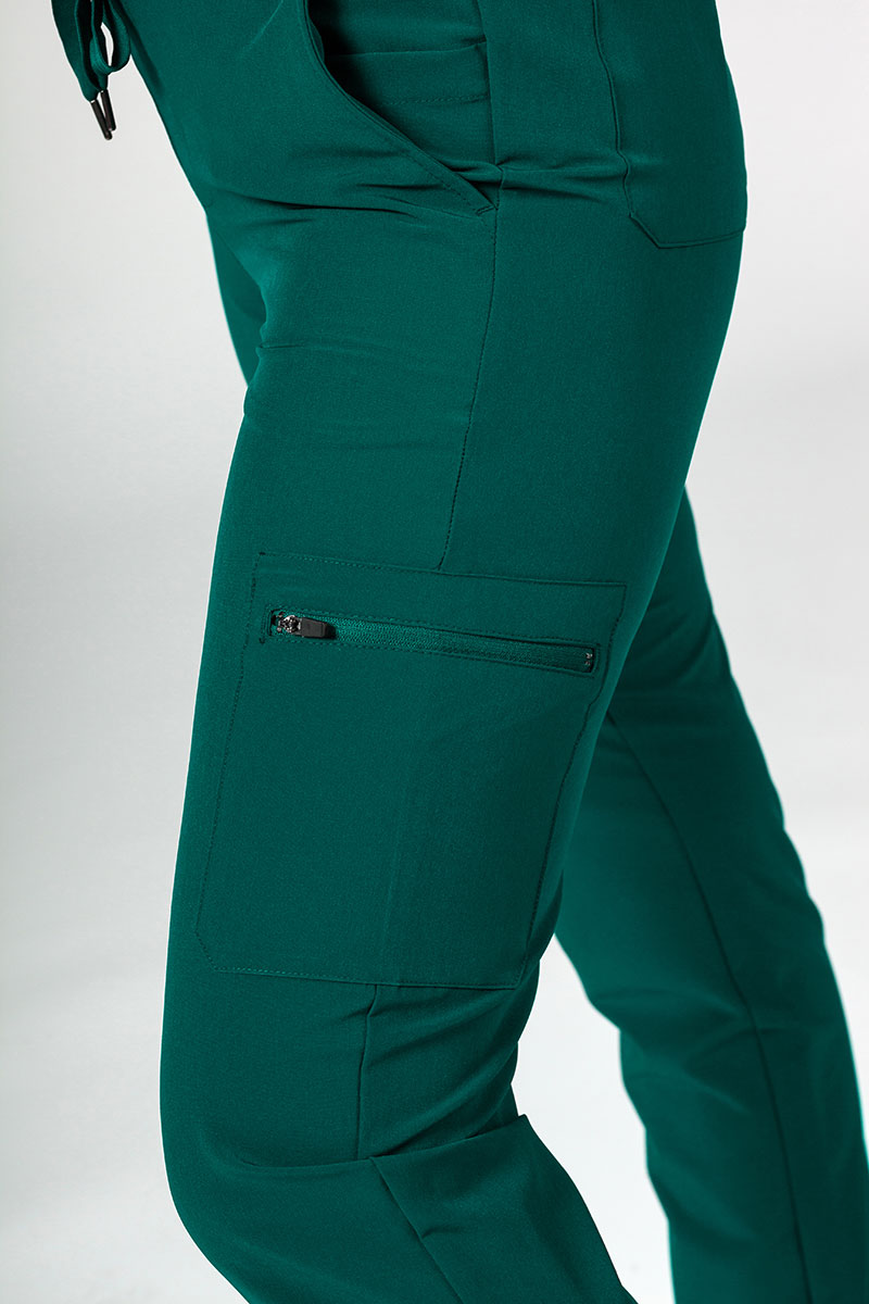 Lékařská souprava Adar Uniforms Cargo tmavě zelená (s halenou Notched - elastic)-8