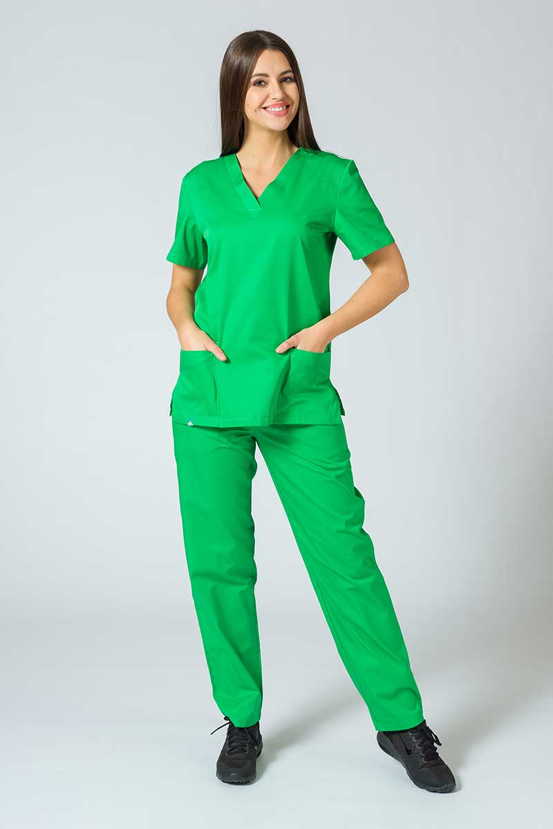 Univerzální lékařské kalhoty Sunrise Uniforms zelené jablko-2