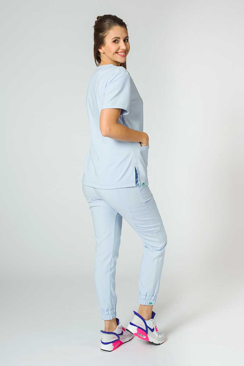 Dámské kalhoty Sunrise Uniforms Premium Chill jogger blankytně modré-3