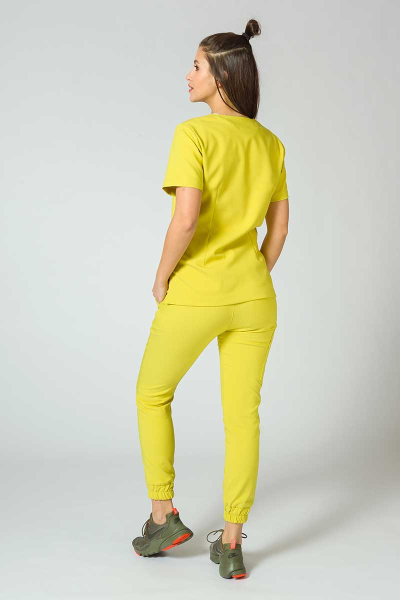 Dámské kalhoty Sunrise Uniforms Premium Chill jogger žluté-4