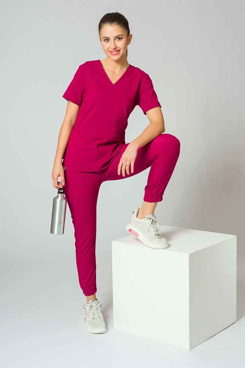 Dámské kalhoty Sunrise Uniforms Premium Chill jogger švestkové-4
