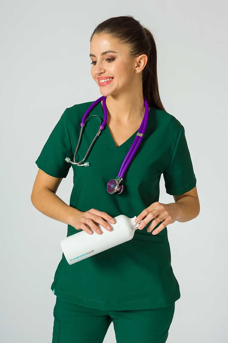 Lékařská souprava Sunrise Uniforms Premium (halena Joy, kalhoty Chill) tmavě zelená-5