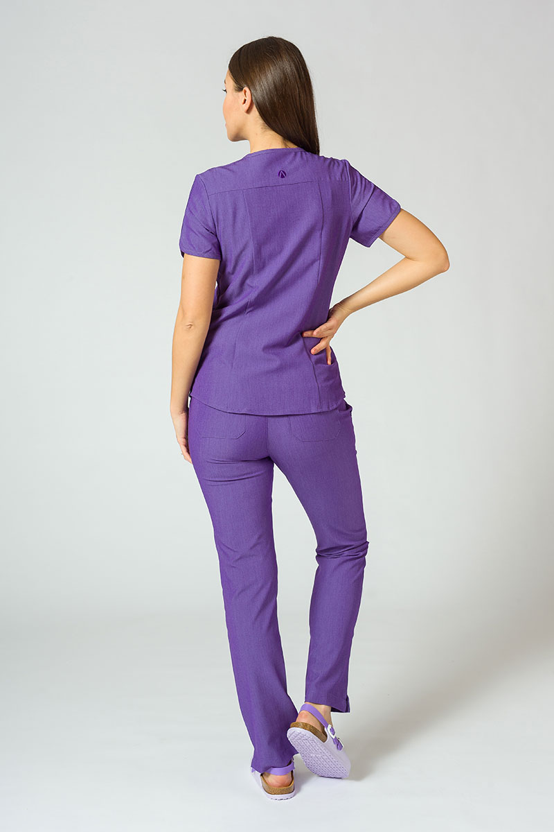 Lékařská souprava Adar Uniforms Yoga fialová (s halenou Modern - elastic)-1