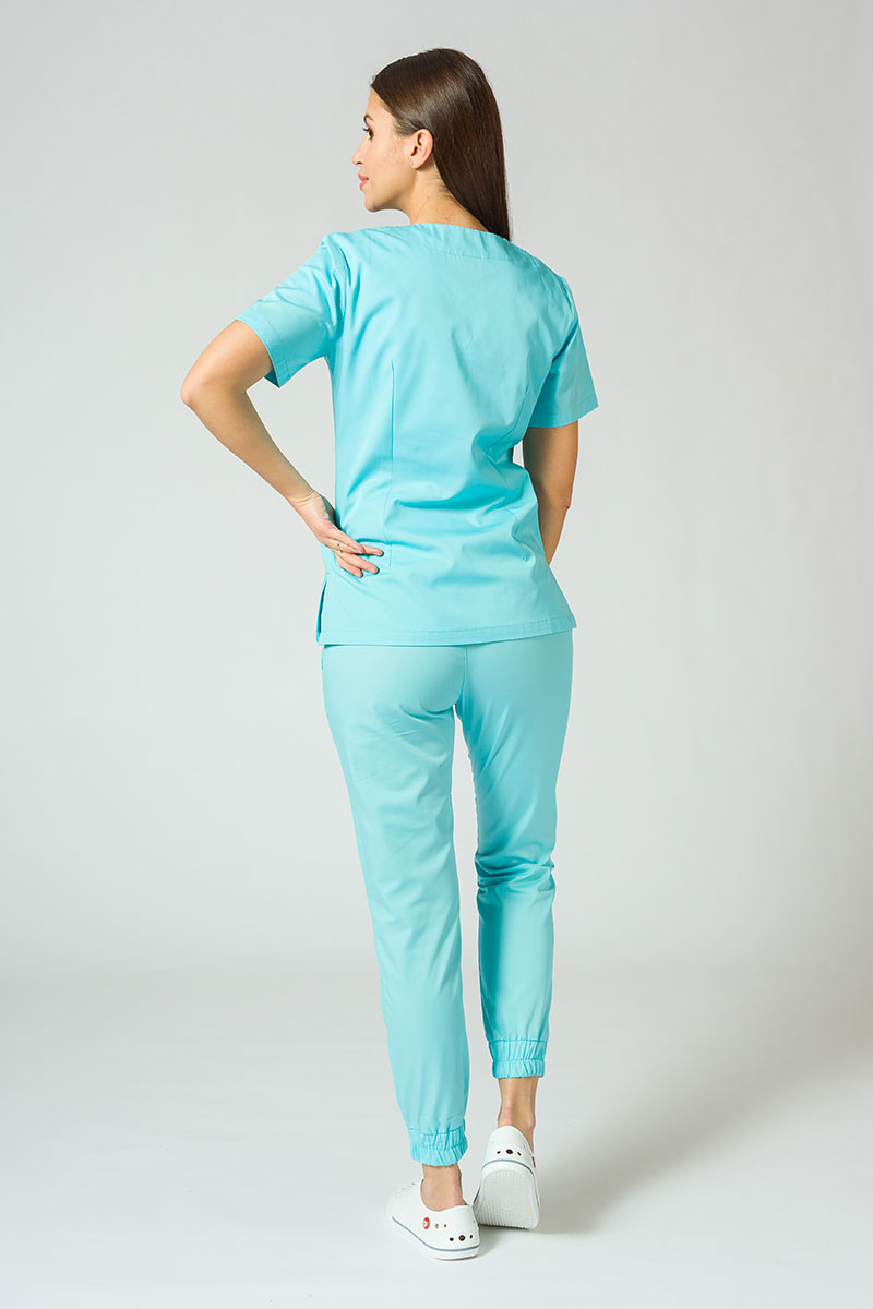 Lékařská souprava Sunrise Uniforms Basic Jogger aqua (s kalhotami Easy)-1