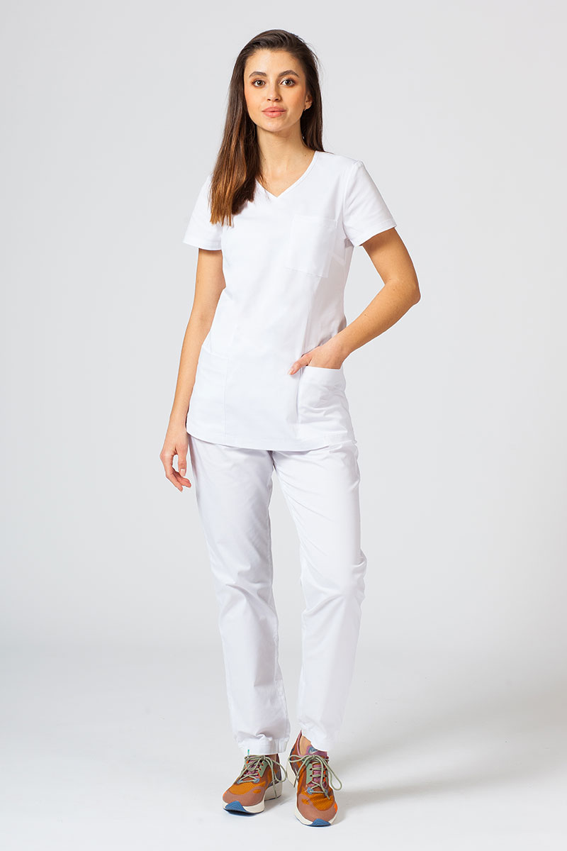 Lékařská souprava Sunrise Uniforms Active II bílá (s halenou Fit - elastic)-2