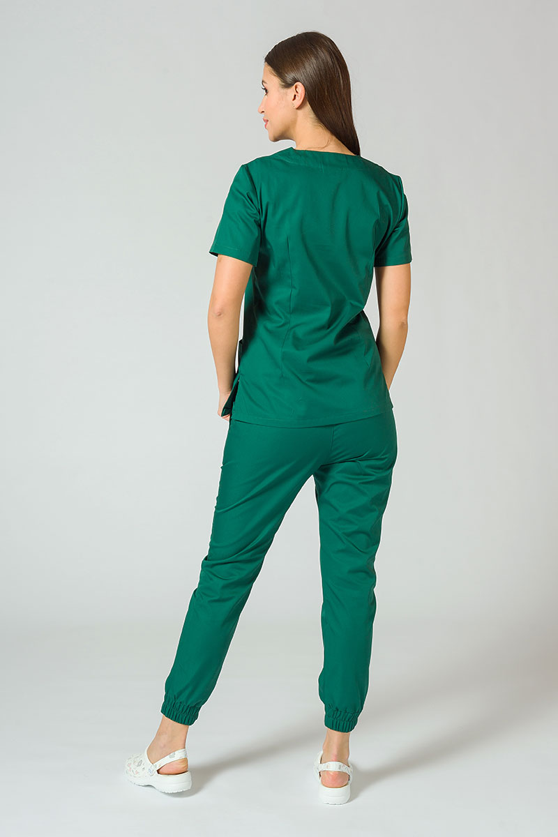 Lékařská souprava Sunrise Uniforms Basic Jogger tmavě zelená (s kalhotami Easy)-1