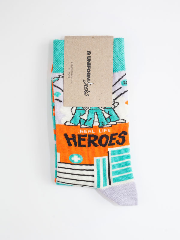 Barevné ponožky Real Life Heroes - UniformSocks-3