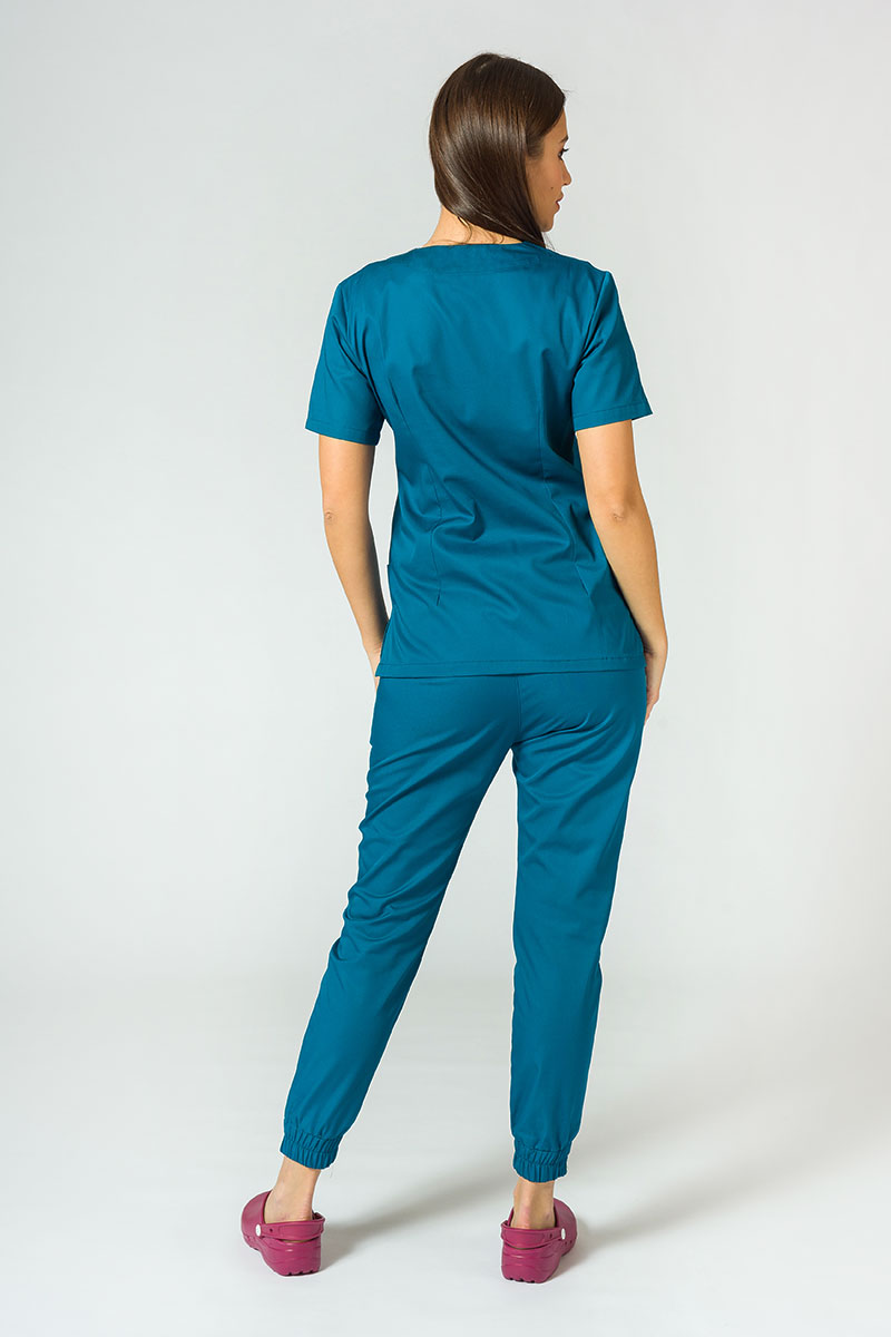 Lékařská souprava Sunrise Uniforms Basic Jogger karaibsky modrá (s kalhotami Easy)-1
