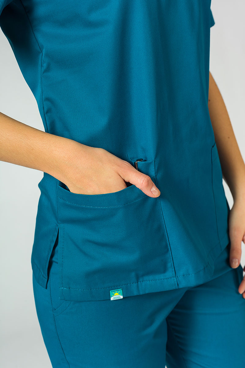 Lékařská souprava Sunrise Uniforms Basic Jogger karaibsky modrá (s kalhotami Easy)-4