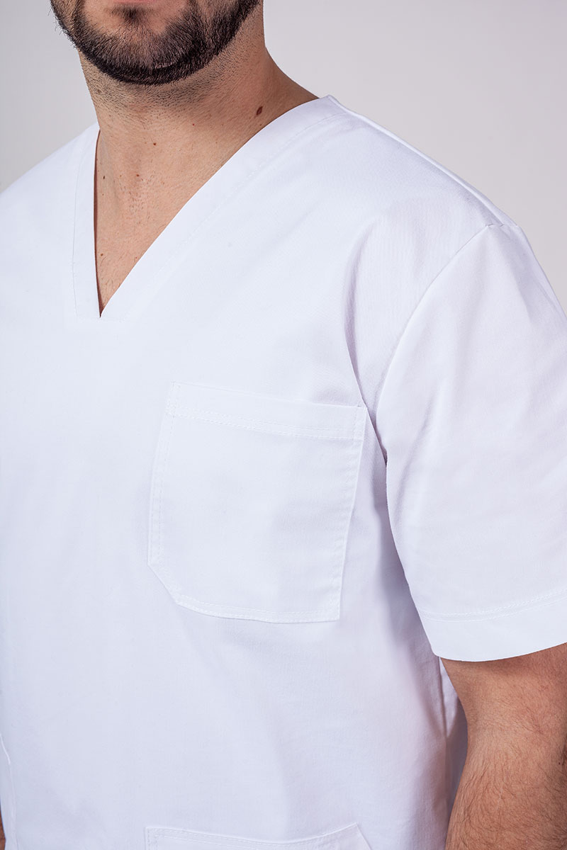 Pánská lékařská souprava Sunrise Uniforms Active (halena Flex, kalhoty Flow) bílá-4
