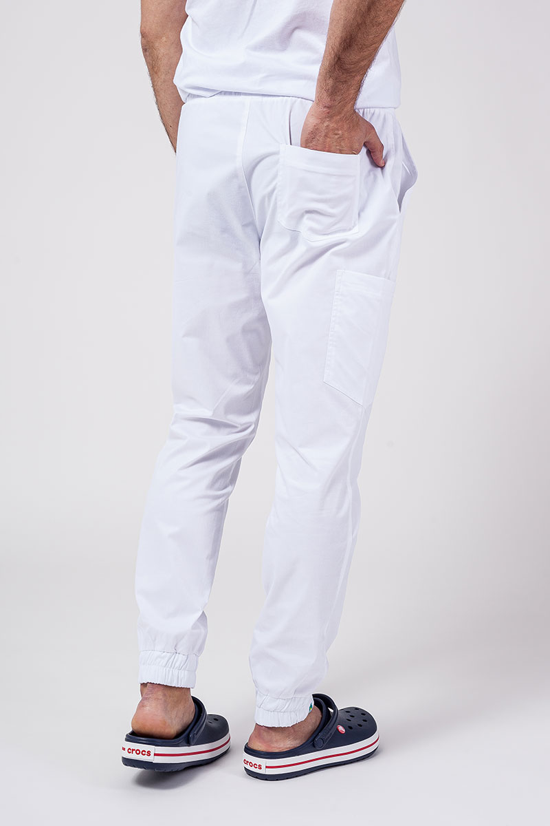 Pánská lékařská souprava Sunrise Uniforms Active (halena Flex, kalhoty Flow) bílá-8