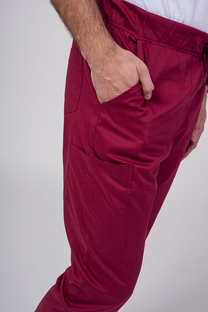 Pánská lékařská souprava Sunrise Uniforms Active (halena Flex, kalhoty Flow) třešňová-8