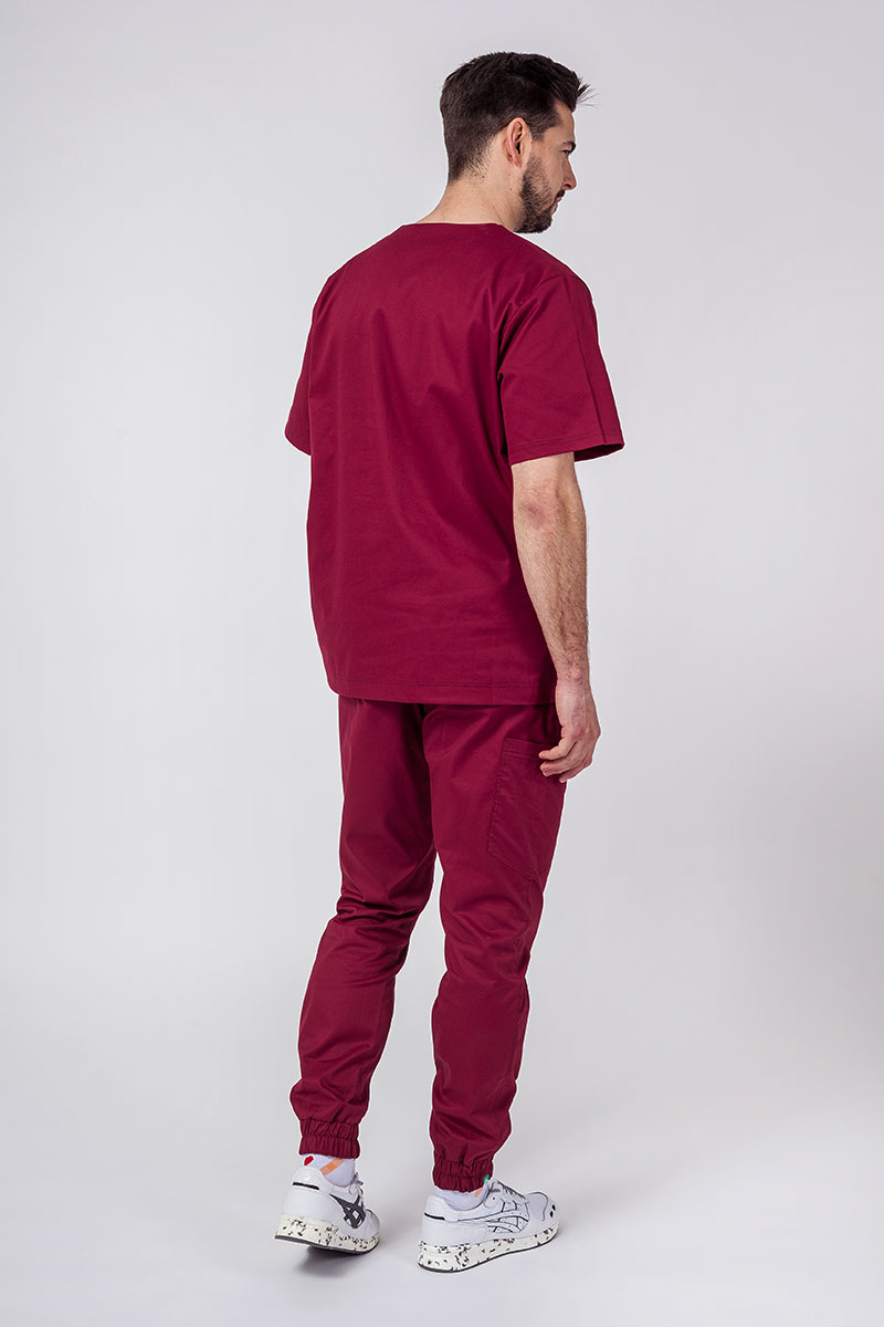 Pánská lékařská souprava Sunrise Uniforms Active (halena Flex, kalhoty Flow) třešňová-1