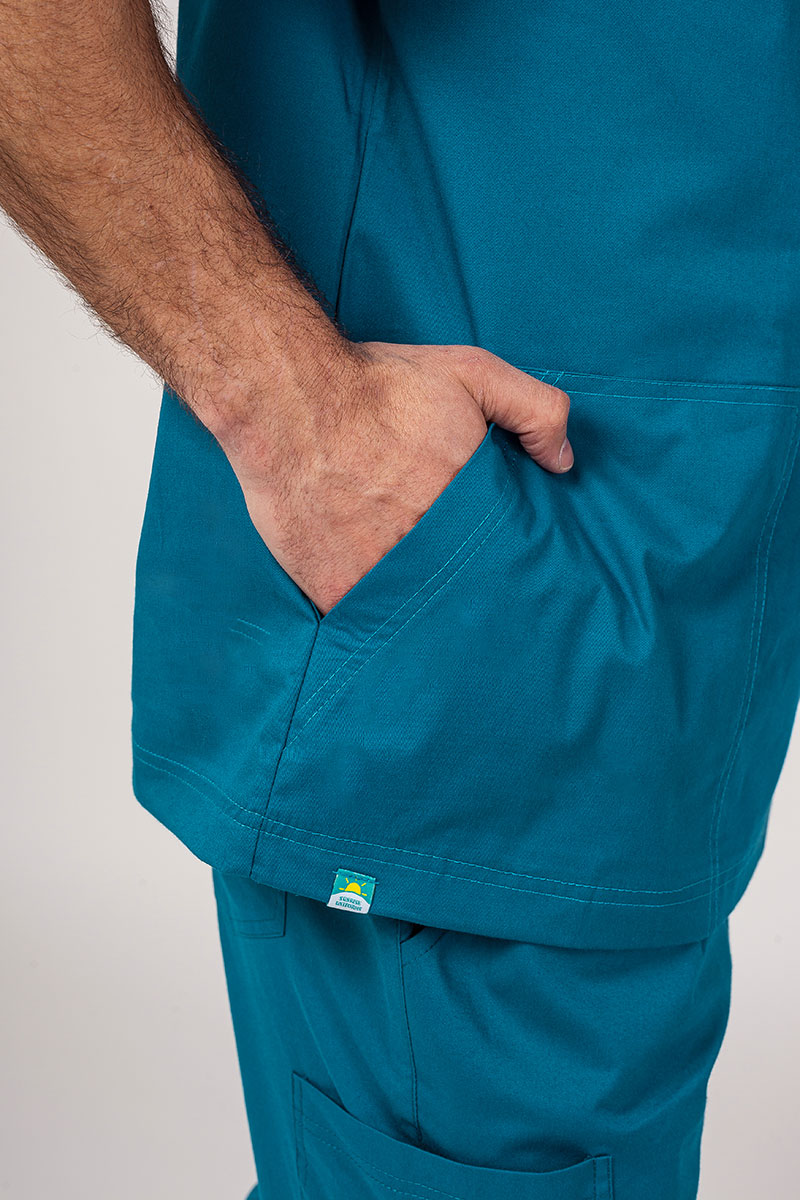 Pánská lékařská souprava Sunrise Uniforms Active (halena Flex, kalhoty Flow) karaibsky modrá-6