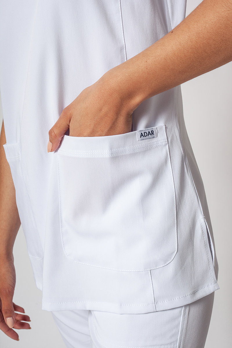 Lékařská souprava Adar Uniforms Ultimate bílá (s halenou Sweetheart - elastic)-6