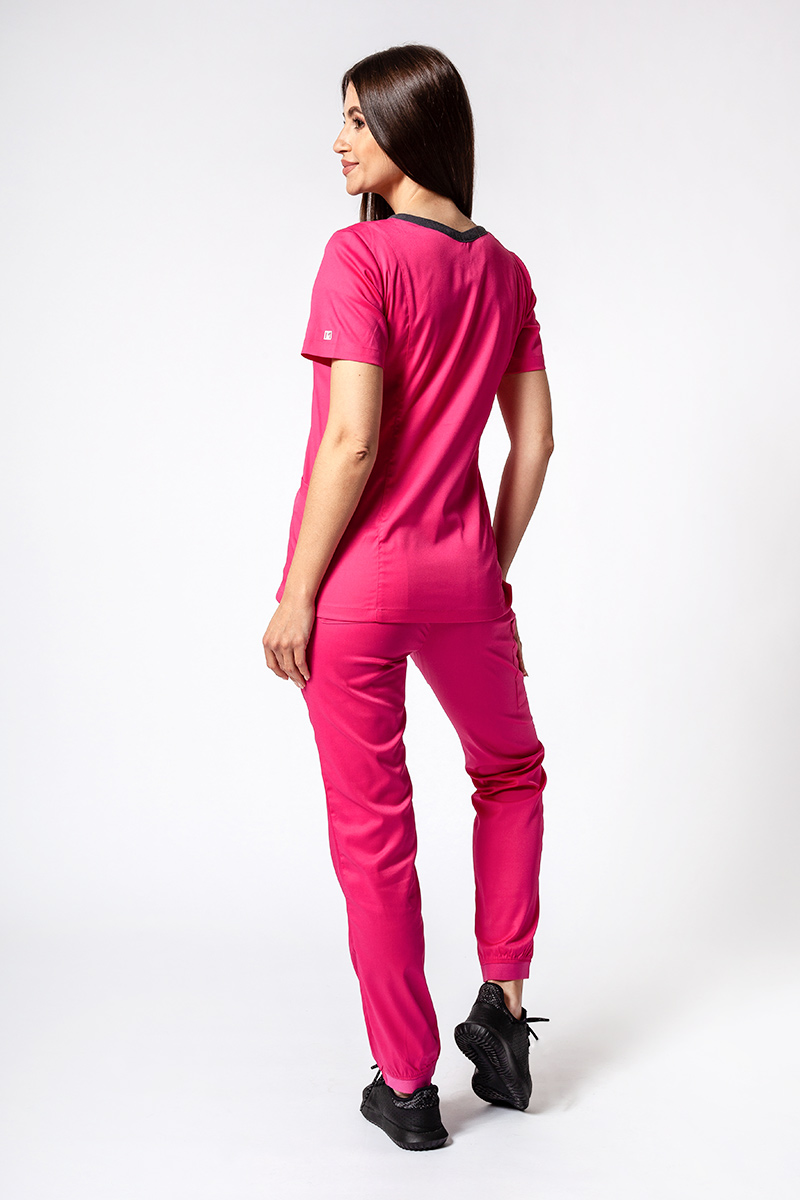 Dámské lékařské kalhoty Maevn Matrix semi-jogger růžové-7