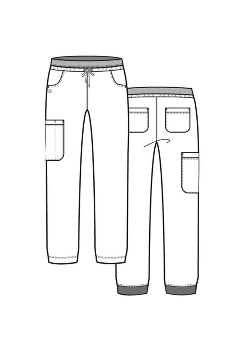 Dámské lékařské kalhoty Maevn Matrix semi-jogger šedé-8