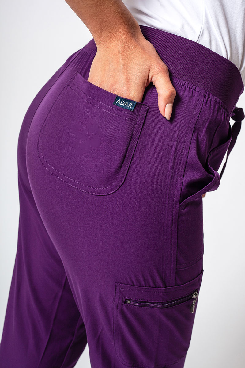 Dámské kalhoty Adar Uniforms Ultimate Yoga Jogger fialové-4