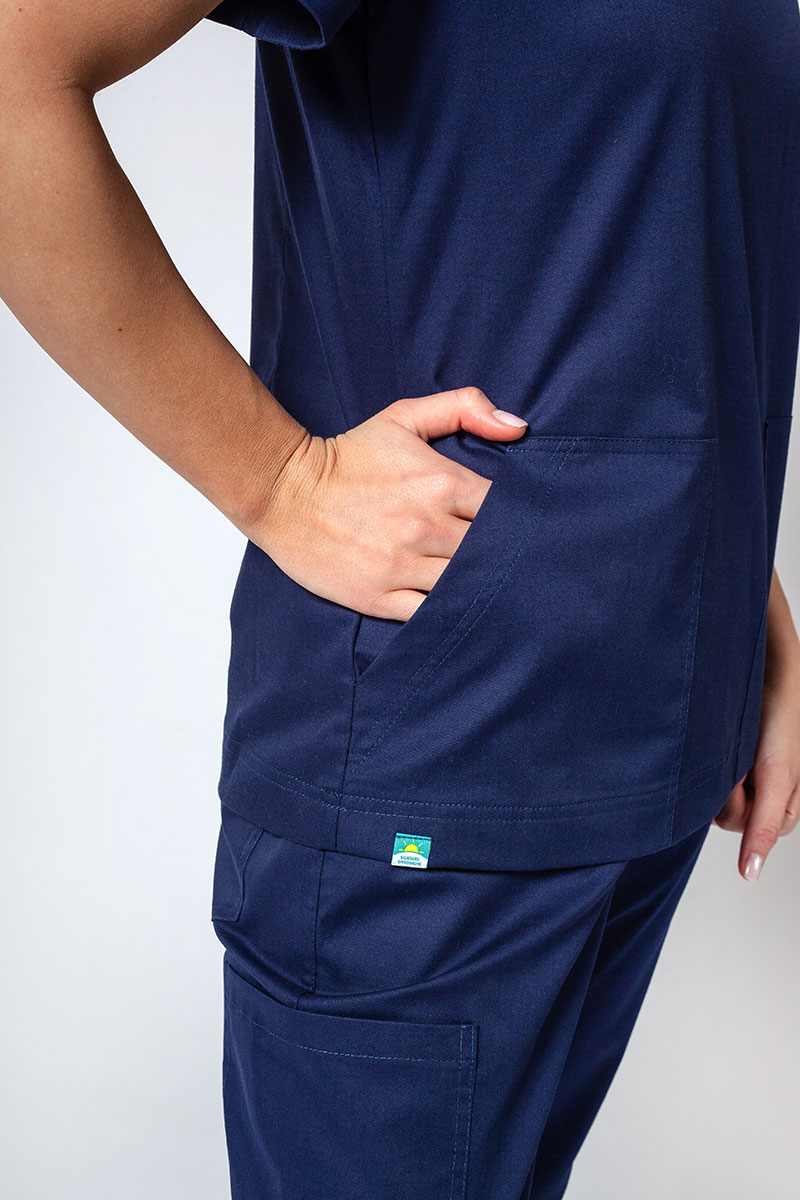 Dámska lékařská souprava Sunrise Uniforms Active III (halena Bloom, kalhoty Air) námořnická modř-5