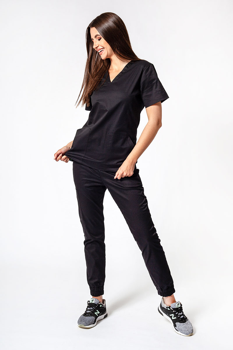 Dámské lékařské kalhoty Sunrise Uniforms Active Air jogger černé-6
