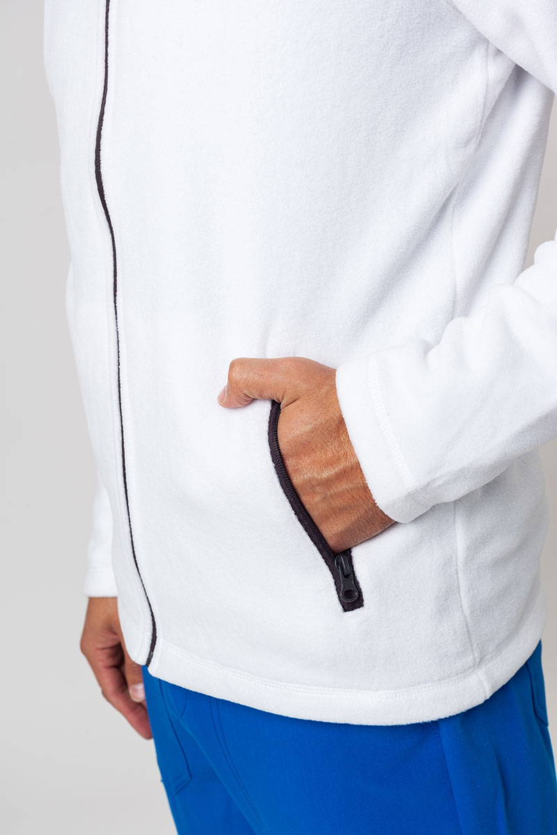 Pánská fleecová mikina Malfini Shift (GRS standard) bílá-7