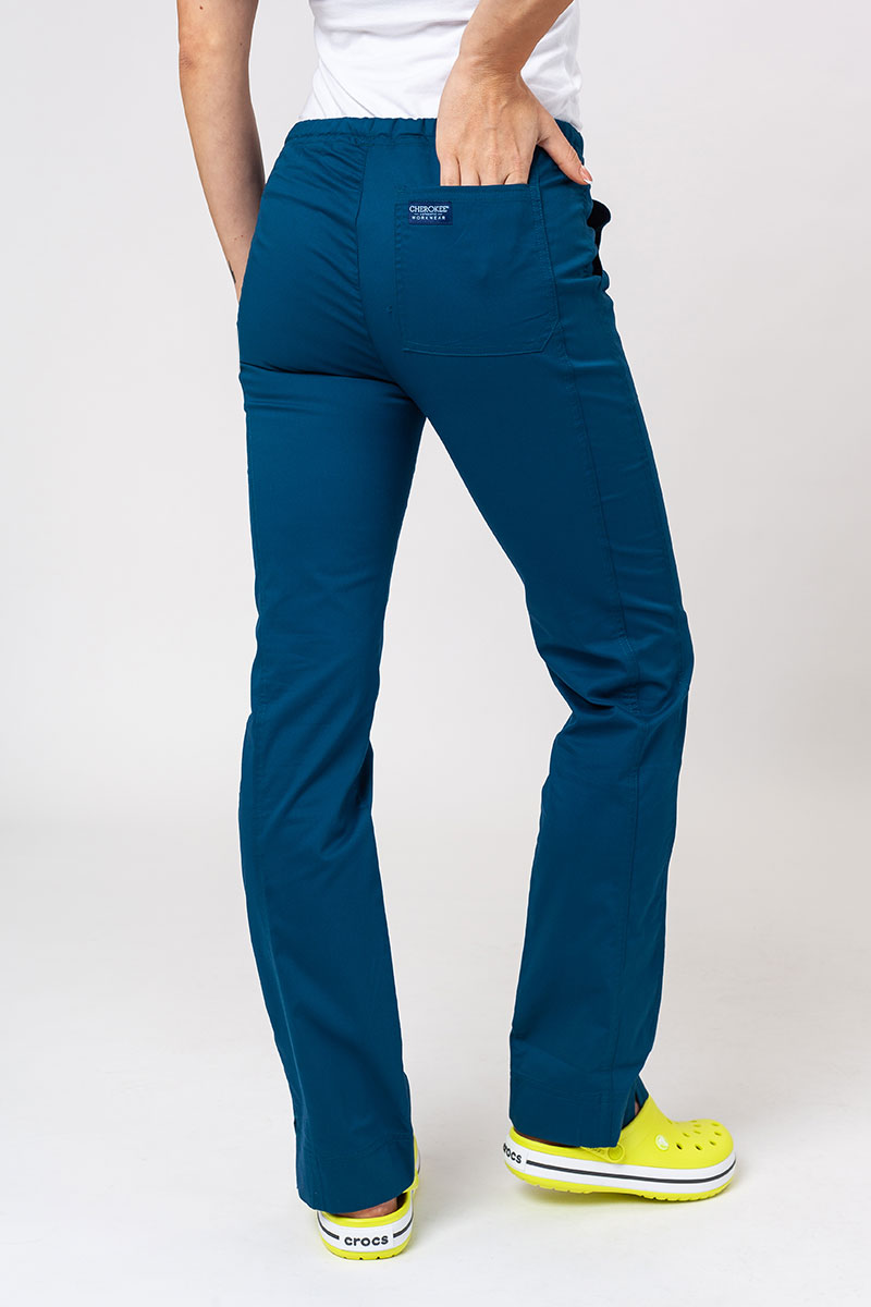Lékařská dámská souprava Cherokee Core Stretch (halena Core, kalhoty Mid Rise) karaibsky modrá-9