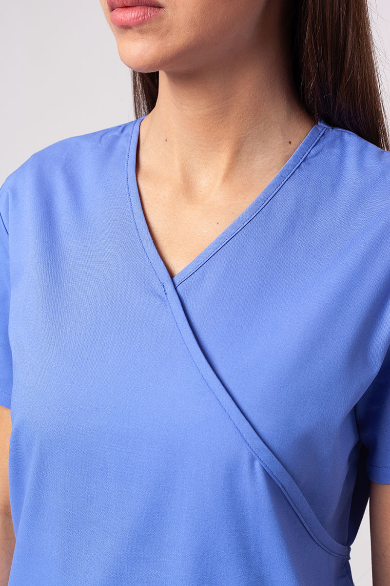 Lékařská dámská souprava Dickies EDS Signature Wrap (halena Mock, kalhoty Pull-on) klasicky modrá-5