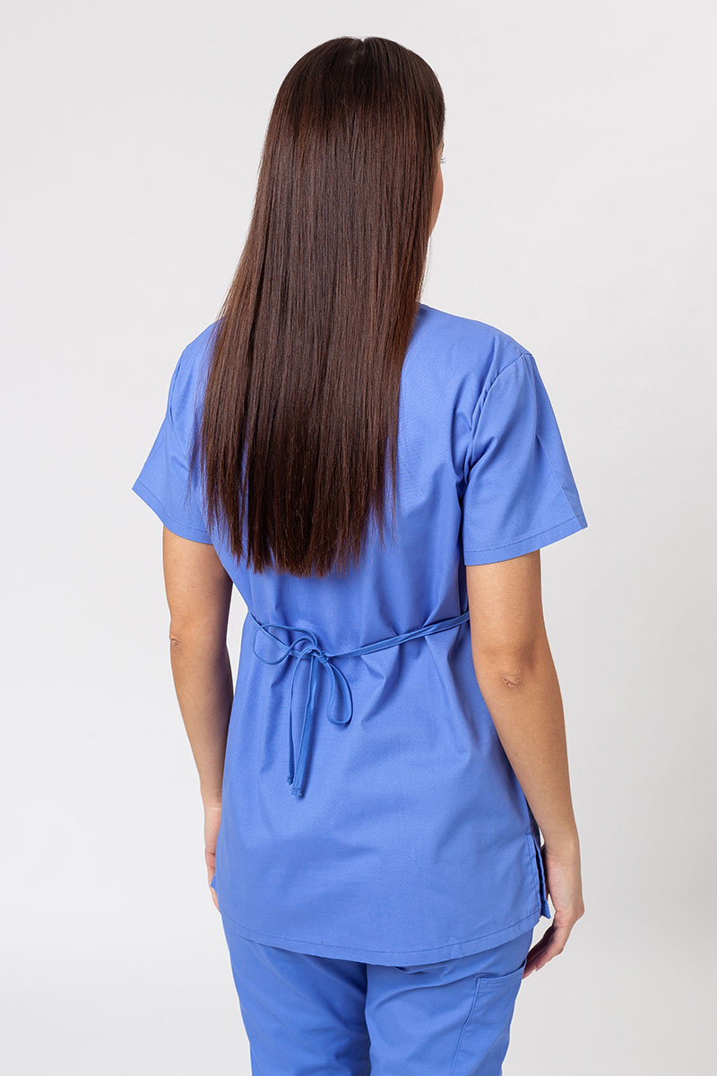 Lékařská dámská souprava Dickies EDS Signature Wrap (halena Mock, kalhoty Pull-on) klasicky modrá-3