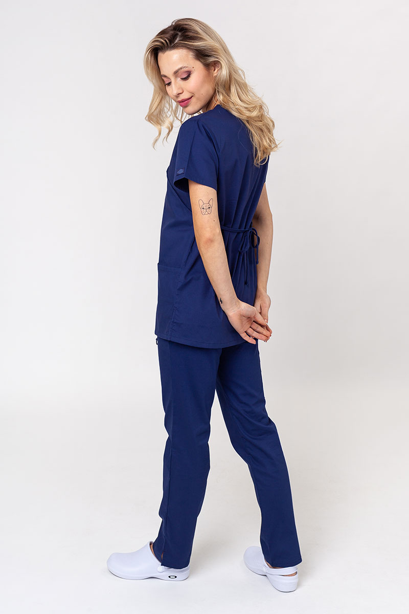 Lékařská dámská souprava Dickies EDS Signature Wrap (halena Mock, kalhoty Pull-on) námořnická modř-1